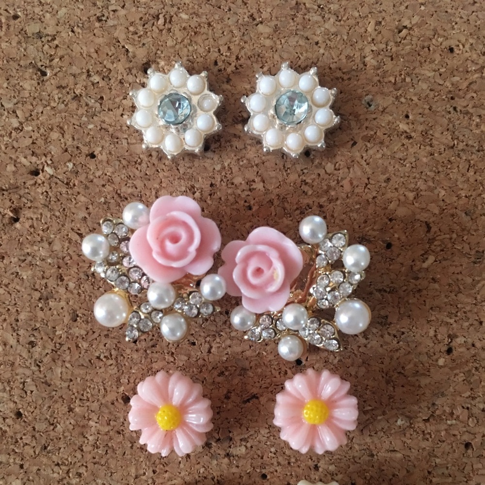 Flower Earrings from Claire’s